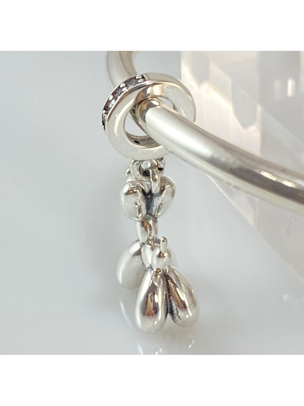Sterling Silver Balloon Dog Dangle Charm - Picture 4 of 12